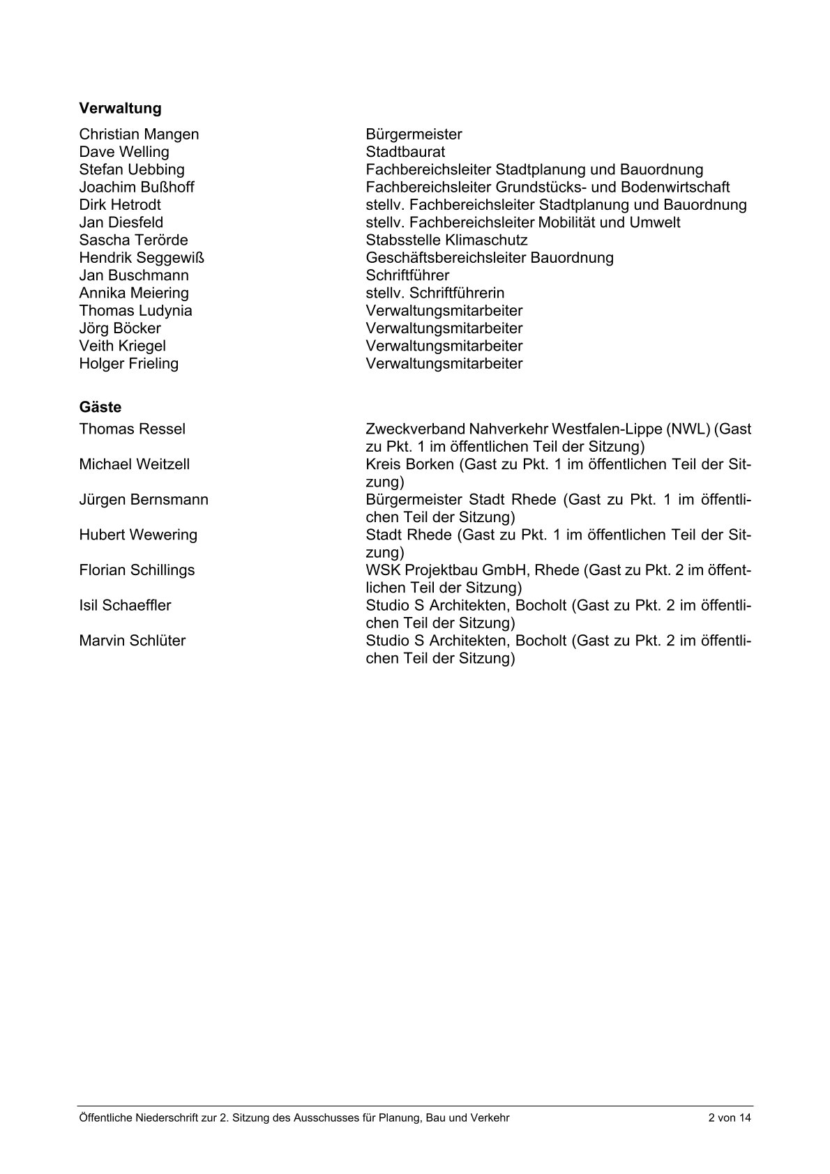 Ausz&uuml;ge aus dem &ouml;ffentlichen Protokoll zur Ausschusssitzung v. 28.01.2026, die nur den Tagesordnungspunkt "Bahn" bzw. Antrag von B&uuml;ndnis90/Gr&uuml;ne ber&uuml;cksichtigen. Seite 2 v 9