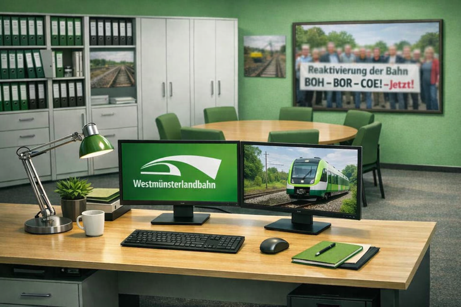 Reaktivierung der Trasse BOH - BOR - COE! - Jetzt! Quelle: KI generiert