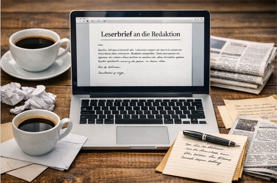 Leserbriefe, die das &ouml;rtliche BBV bewusst  und mit h&ouml;chst merkw&uuml;rdiger Begr&uuml;ndung nicht abdruckte. Quelle: Bild KI-generiert.