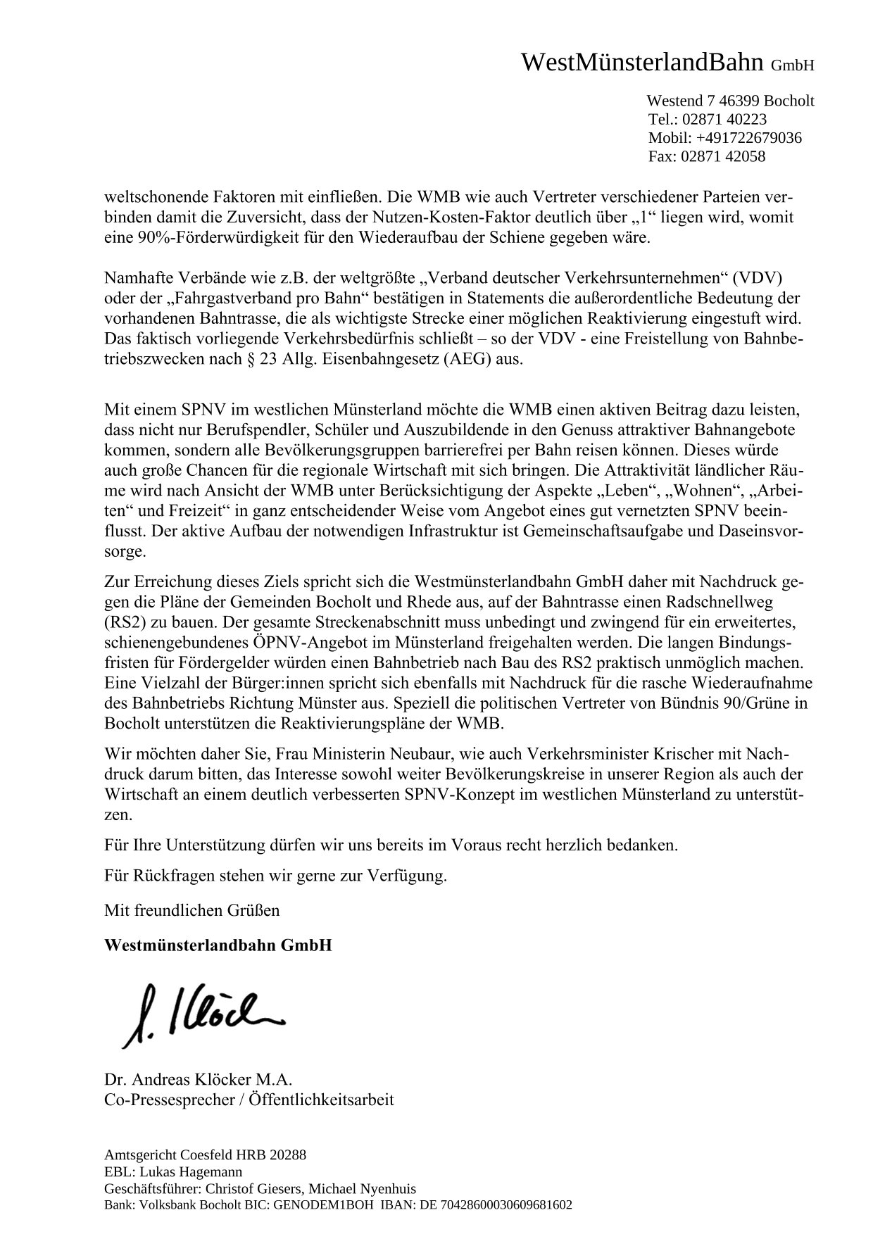 Statement an Ministerin Mona Neubaur 3/3